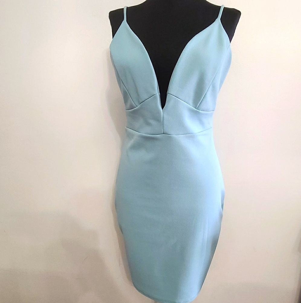Jacaranda V cut bodycon dress